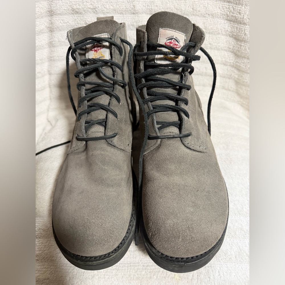 Gorilla Men Chukka Boot Grey Leather Suede L14188 Union Made in USA Size 11